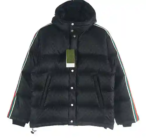 Gu*cci/Gucci GUC 20Fw chaqueta de plumas reflectante con G en jacquard a rayas