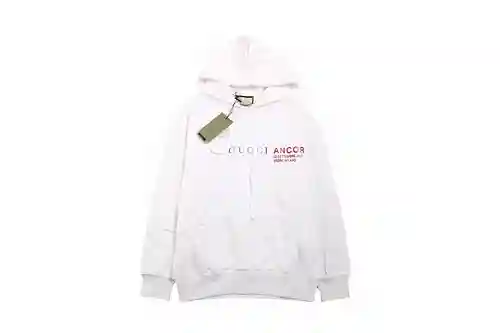 Sudadera con capucha y estampado de letras de pasarela Gu*cci 23Fw