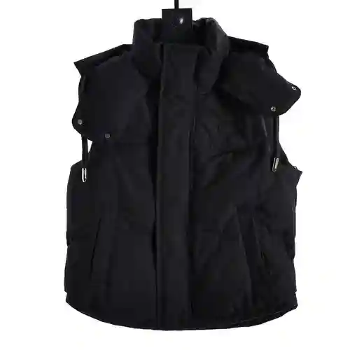 AMI*RI 23FW chaleco de plumas con cuello alto y silueta de amor serie cápsula limitada