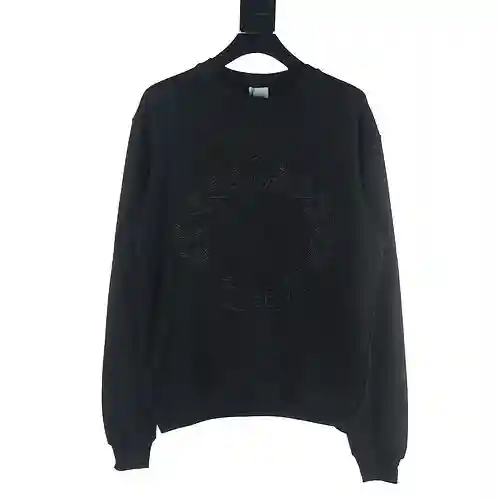 Burberry BBR 22Fw sudadera con cuello redondo y bordado de hojas de roble