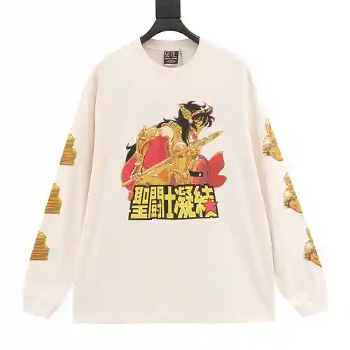 Saint*Michael 23Fw Saint Seiya manga larga con estampado condensado