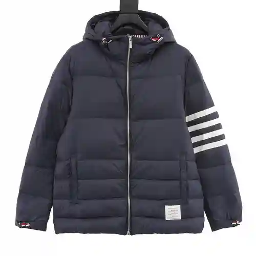Anorak corto TB cuatro rayas con capucha