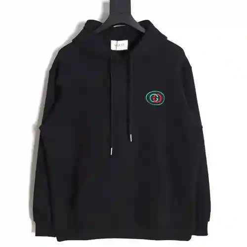 Gu*cci Gucci 23FW sudadera con capucha y bordado de doble G pequeña