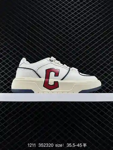 MLB coreano para hombres y mujeres Retro Dad (MLB) BIGBALL CHUNKY MONO Estampado retro Suela gruesa 