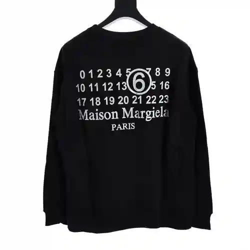 Sudadera clásica con estampado digital en la espalda Margiela MM6