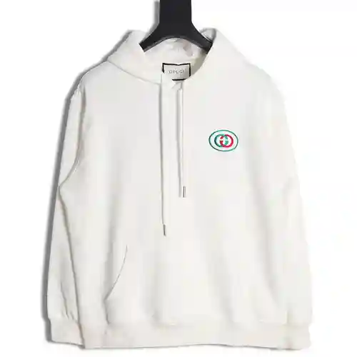 Gu*cci Gucci 23FW sudadera con capucha y bordado de doble G pequeña
