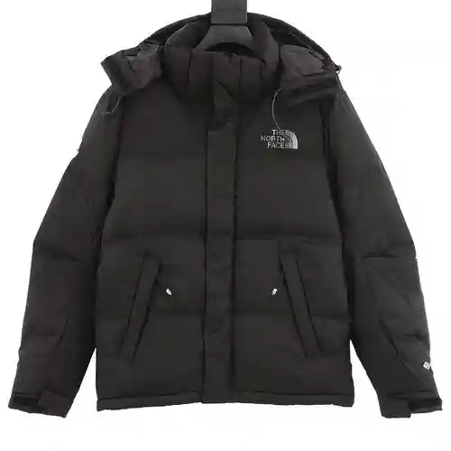Chaqueta de plumas con capucha y cremallera color block TNF de The North Face