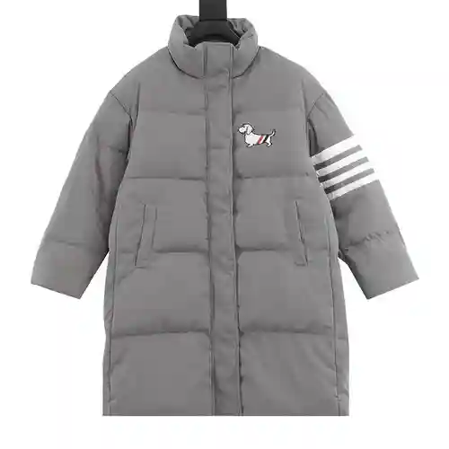 Chaqueta larga de plumas para cachorros TB 23FW con cuatro barras