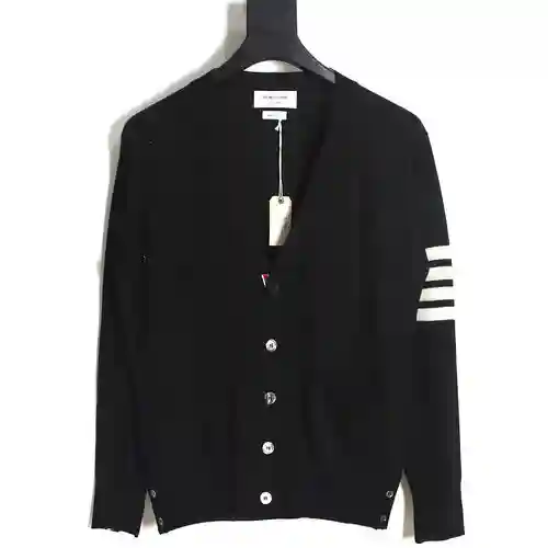 TB 23FW cárdigan de lana fina (negro)