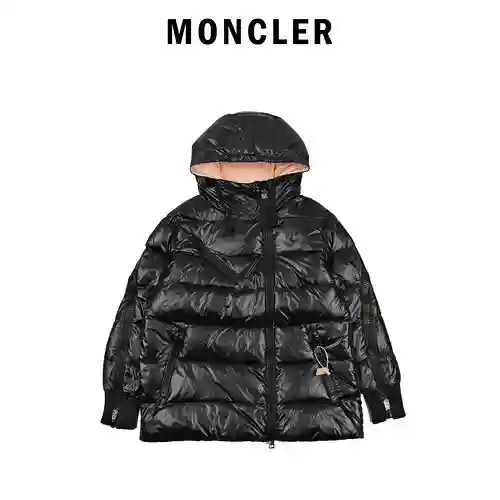 Chaqueta de plumón de mujer con cremallera diagonal MC/mask