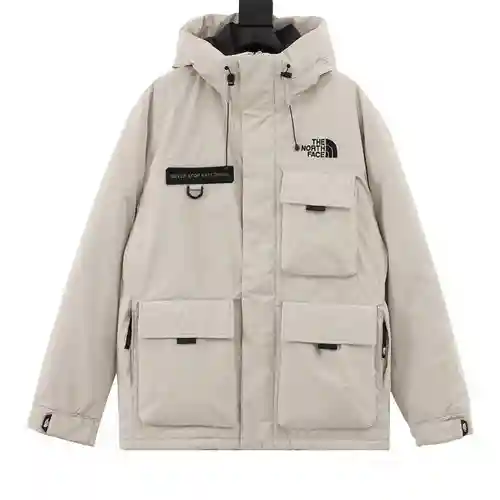 Chaqueta de plumas con capucha y múltiples bolsillos de TNF North Face