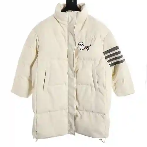 Chaqueta larga de plumas para cachorros TB 23FW con cuatro barras
