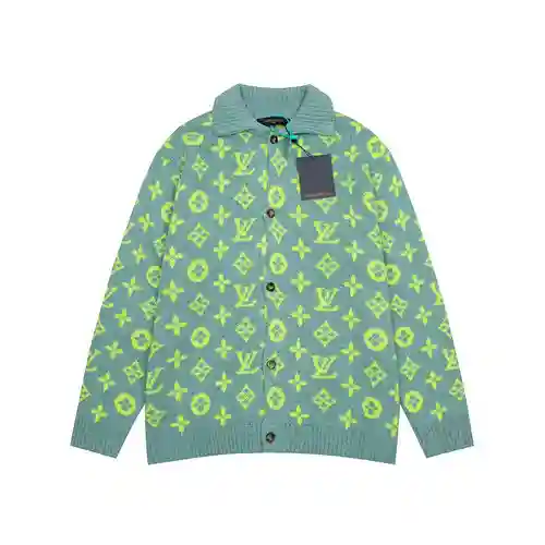 Nueva chaqueta tipo cárdigan con estampado integral de LV/Louis Vuitton