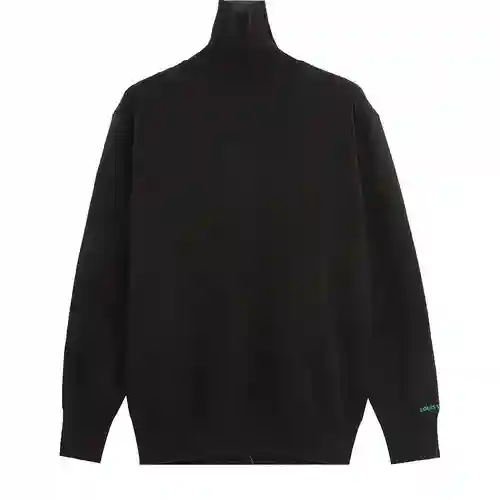 1V 23FW Louis suéter de cuello alto con letras en relieve para presbicia simple