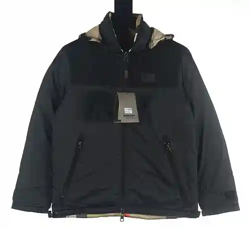 Burberry BBR chaqueta de plumas reversible a cuadros