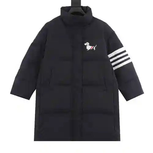 Chaqueta larga de plumas para cachorros TB 23FW con cuatro barras