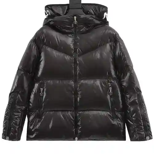 Mouth MC 23FW Anorak de mujer con cuello corto y capucha con letras