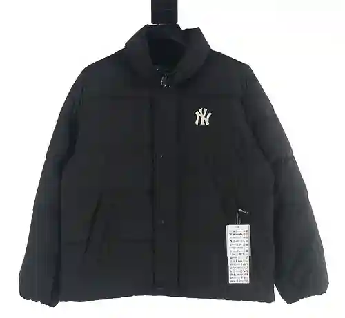 MLB 23FW NY chaqueta de plumas bordada con aplicación de etiqueta pequeña
