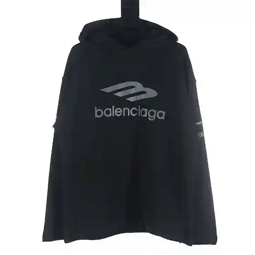 Balenciaga sudadera con capucha con estampado de letras 3M serie de esquí BLCG