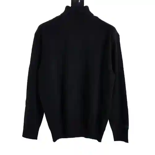 Jersey de cuello alto con letras en relieve y presbicia simple LV