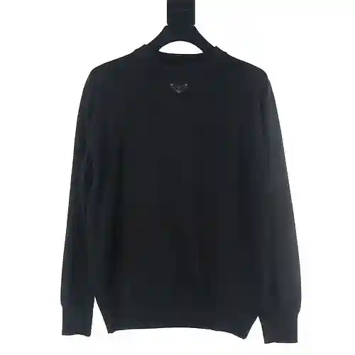 PRA*DA/Prada PRD 23Fw suéter con logo triangular y cuello redondo
