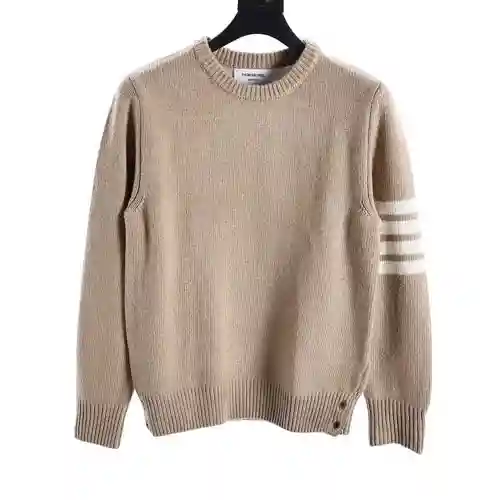 Jersey de cuello redondo de lana gruesa TB 23FW
