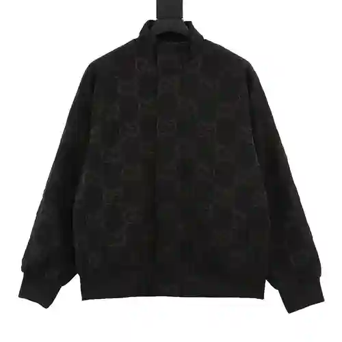 G Home 23 nuevo estilo chaqueta acolchada de lona con estampado doble G y cuello alto