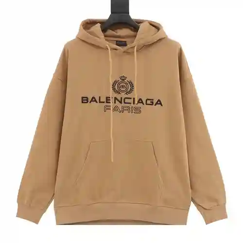 Blcg 23Fw Sudadera con capucha con bordado tridimensional y logo de oreja de trigo Crown