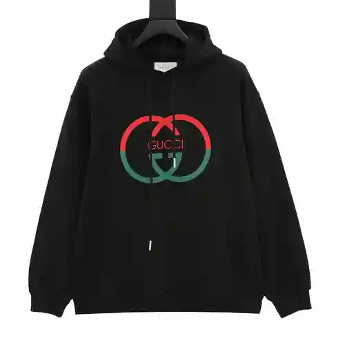 G Home 23FW Sudadera con capucha y estampado de doble G grande