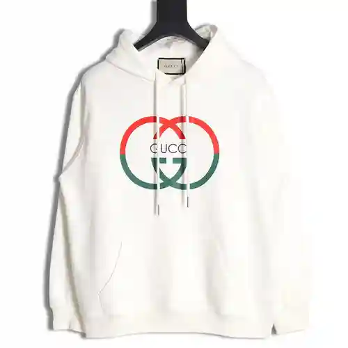 Gu*cci Gucci 23FW sudadera con capucha grande con estampado de doble G