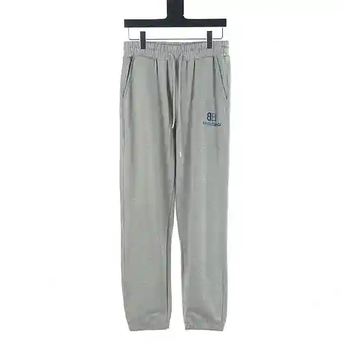 Balenciaga BLCG 23FW pantalón color block con doble B bordada