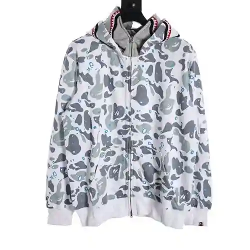 Sudadera con capucha y cielo estrellado con bordado de tigre de BA*PE
