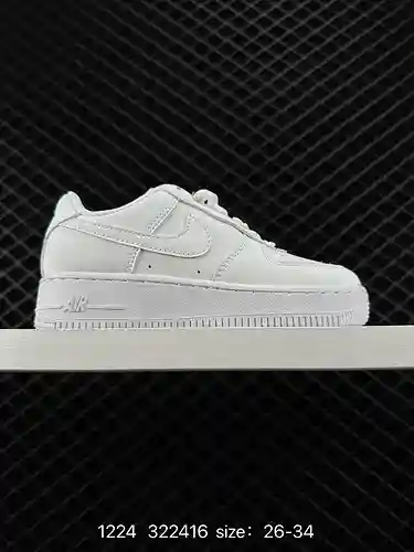 8 Calzado para niños Nike Air Force Low Air Force One Zapatillas deportivas informales y versátiles.