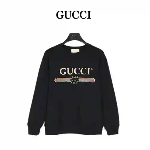 Sudadera con cuello redondo y logo clásico de Gu*cci/Gucci estampado