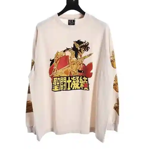 Saint*Michael 23Fw Saint Seiya manga larga con estampado condensado
