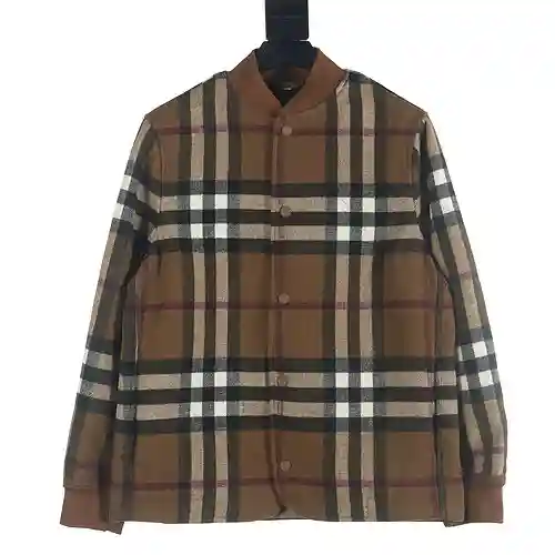 Burberry BBR 23FW chaqueta bomber de lana a cuadros