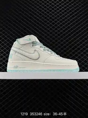23 zapatillas casuales Nike Air Force Low Air Force 1 de caña media que crean una versión pura de Ai