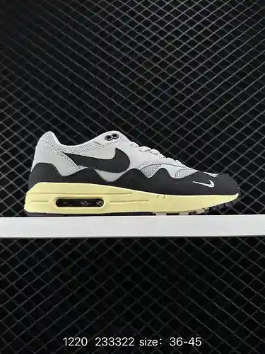 Zapatos para correr retro con cojín de aire de media palma cosidos en gamuza de marca compartida Pat