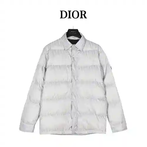 CD/Dior 23 Fw Anorak con solapa en jacquard con estampado oscuro y estampado integral