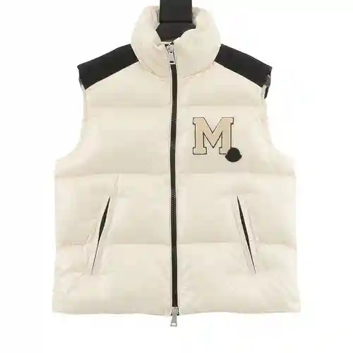 MC/Mask 23ss nuevo chaleco con cuello alto y letra grande M