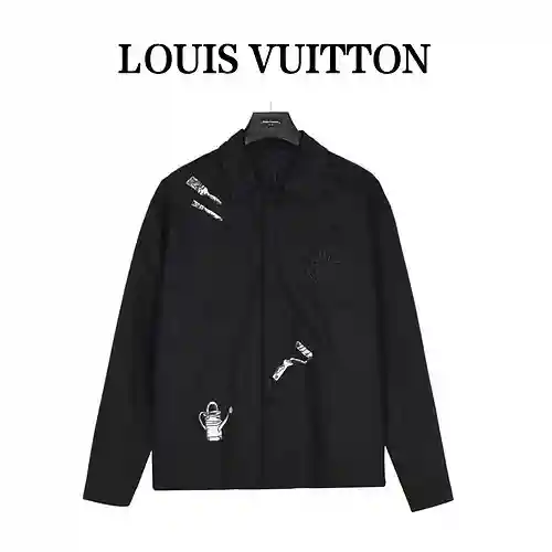 Chaqueta bordada con varios elementos LV/Louis Vuitton 23Fw