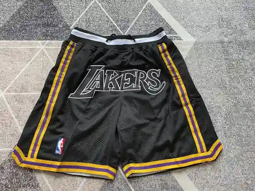 Pantalones de bolsillo Lakers MVP Pantalones de baloncesto negros
