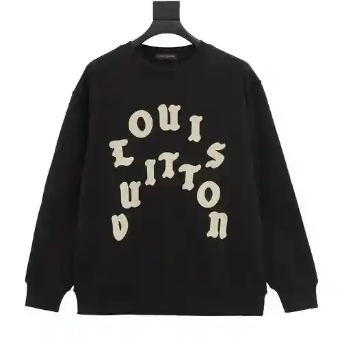 Sudadera con cuello redondo y letras curvas 1V 23FW