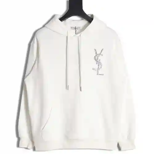 SLP Yves Saint Laurent 23FW sudadera con capucha y logo de rombos