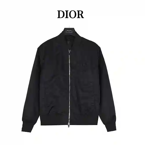 Chaqueta bomber de algodón con logo CD/Dior 23Fw 1947 bordado