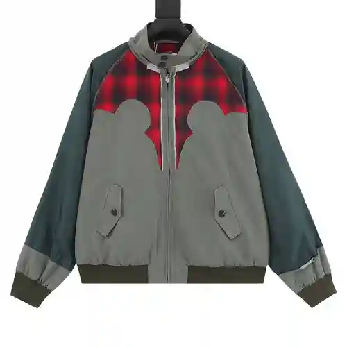 MM6/Margiela chaqueta de manga larga con patchwork a cuadros