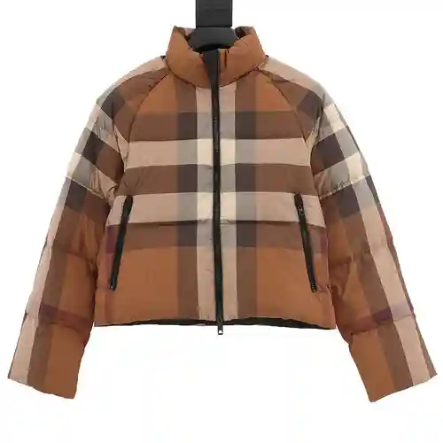 Plumífero corto a cuadros clásico BBR/Burberry 22Fw