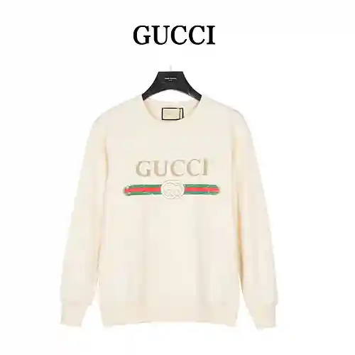 Sudadera con cuello redondo y logo clásico de Gu*cci/Gucci estampado