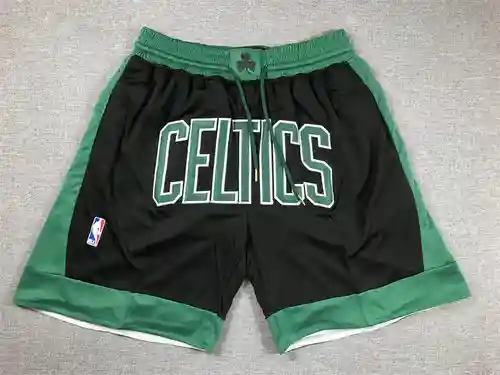 Pantalones de bolsillo Celtics Regular Pantalones de baloncesto negros
