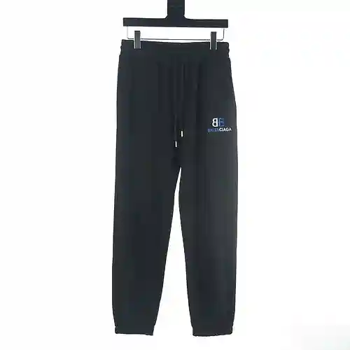 Balenciaga BLCG 23FW pantalón color block con doble B bordada